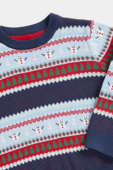 Mothercare / Джемпер вязаный новогодний для мальчика