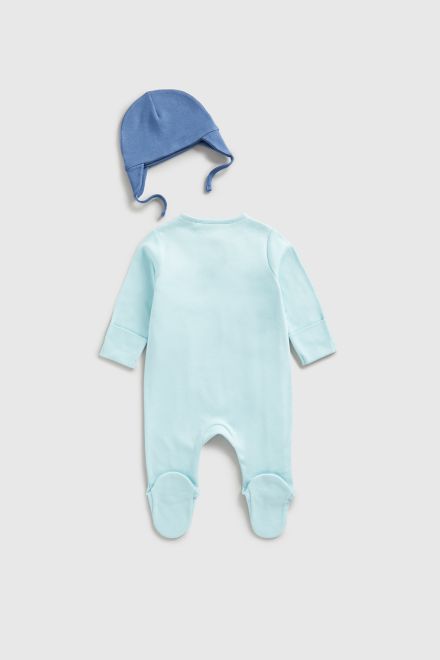 Mothercare / Комплект слип и шапка для мальчика