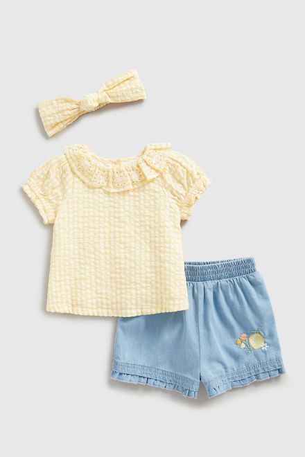 Mothercare / Комплект блузка и шорты для девочки