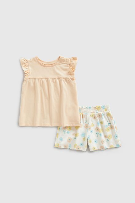 Mothercare / Комплект футболка и шорты трикотажные для девочки