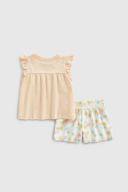 Mothercare / Комплект футболка и шорты трикотажные для девочки
