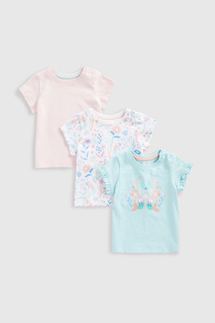 Mothercare / Футболка, 3 шт. для девочки