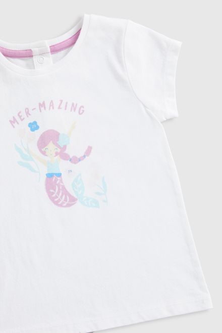 Mothercare / Комплект футболка, 2 шт., юбка, повязка для девочки