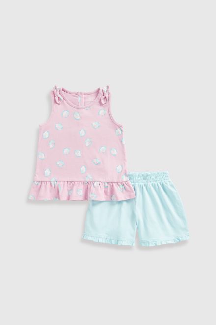Mothercare / Комплект футболка и шорты трикотажные для девочки