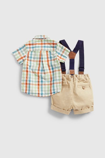 Mothercare / Комплект рубашка с коротким рукавом и шорты для мальчика