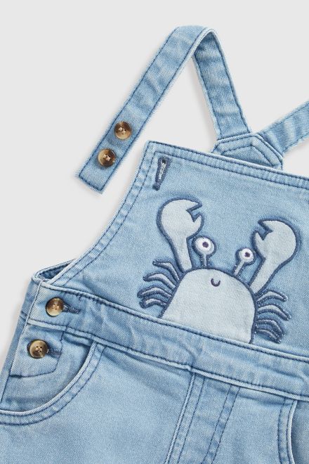 Mothercare / Комплект футболка и полукомбинезон джинсовый для мальчика