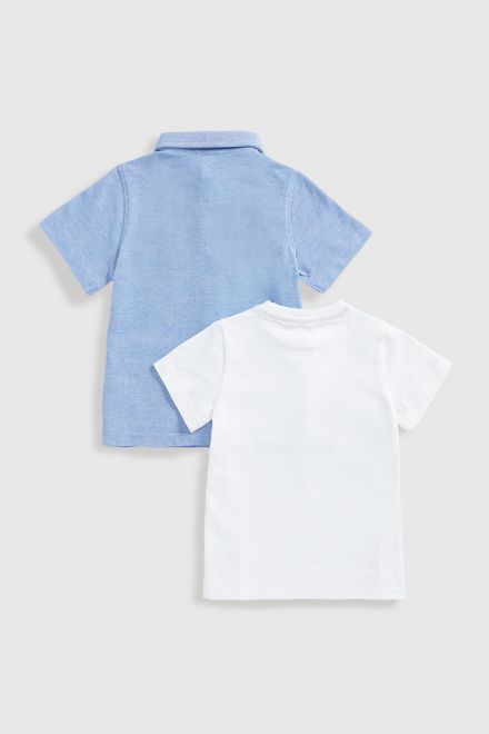 Mothercare / Комплект рубашка с коротким рукавом и футболка для мальчика