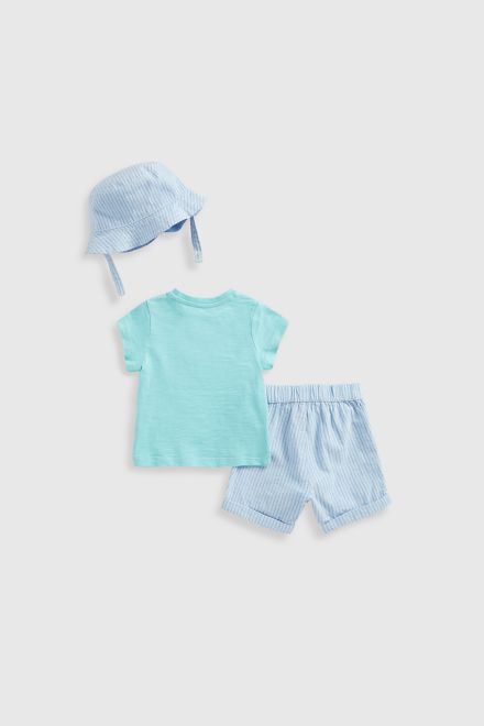 Mothercare / Комплект футболка, шорты и панама для мальчика
