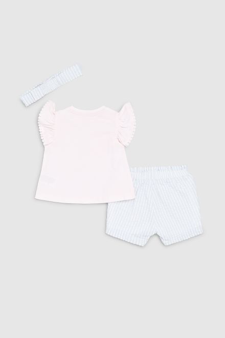 Mothercare / Комплект футболка, шорты и повязка на голову для девочки