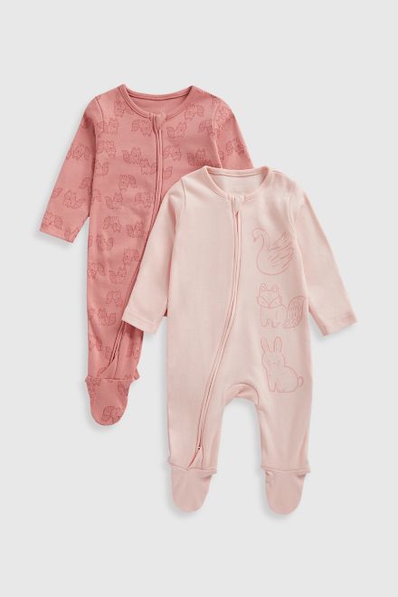 Mothercare / Слип на молнии, 2 шт. для девочки