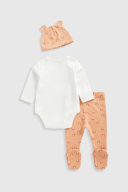 Mothercare / Комплект боди, ползунки и шапка для мальчика