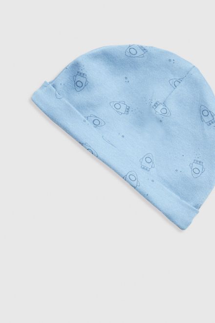 Mothercare / Комплект лонгслив, брюки и шапка для мальчика