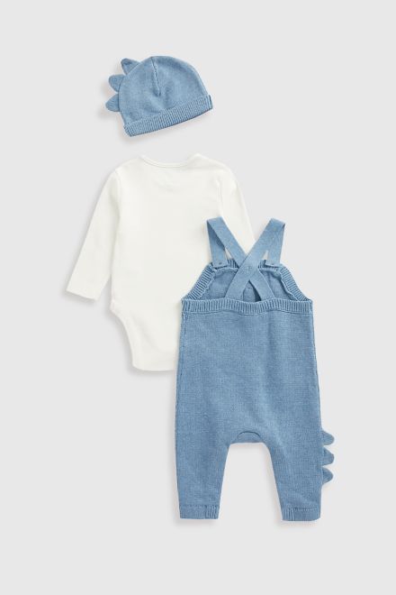 Mothercare / Комблект боди, полукомбинезон, шапка для мальчика