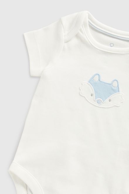 Mothercare / Комплект слип, боди 2 шт.,брюки, лонгслив, фартук нагрудный, варежки-царапки и шапка для мальчика