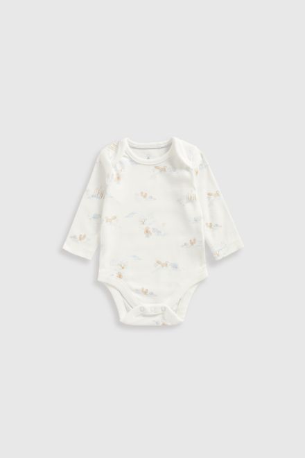 Mothercare / Комплект слип, боди 2 шт.,брюки, лонгслив, фартук нагрудный, варежки-царапки и шапка для мальчика