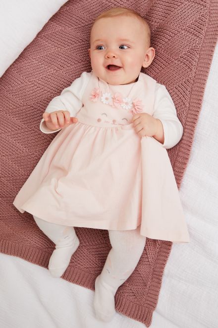 Mothercare / Комплект боди, сарафан  и колготки для девочки