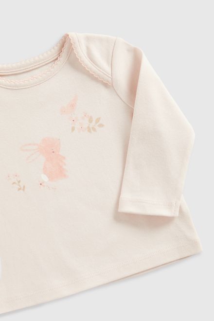 Mothercare / Комплект слип, боди 2 шт., брюки, джемпер трикотажный, фартук нагрудный, варежки-царапки и шапка для девочки