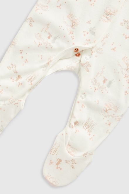 Mothercare / Комплект слип, боди 2 шт., брюки, джемпер трикотажный, фартук нагрудный, варежки-царапки и шапка для девочки