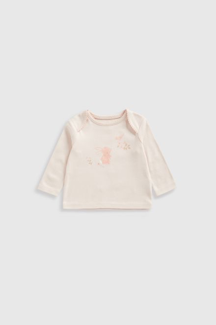 Mothercare / Комплект слип, боди 2 шт., брюки, джемпер трикотажный, фартук нагрудный, варежки-царапки и шапка для девочки