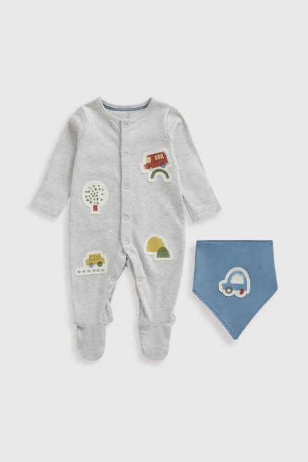 Mothercare / Комплект слип и фартук нагрудный для мальчика