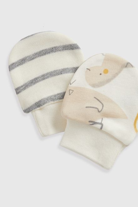 Mothercare / Варежки-царапки, 2 пары для мальчика