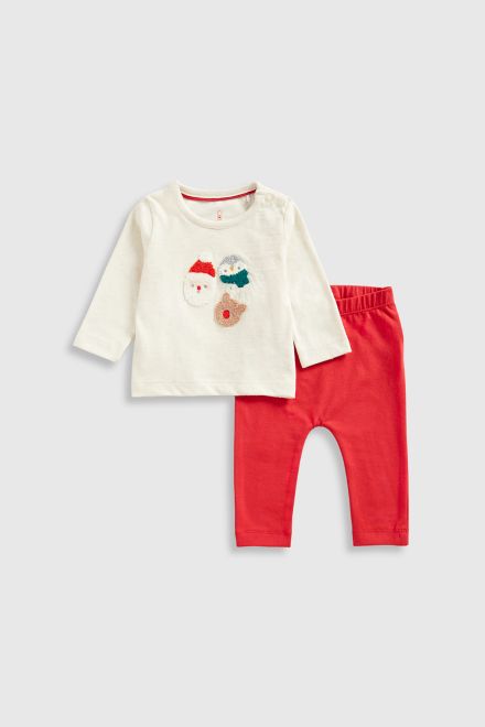 Mothercare / Комплект новогодний лонгслив и брюки унисекс