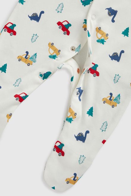 Mothercare / Слип новогодний, 3 шт. для мальчика