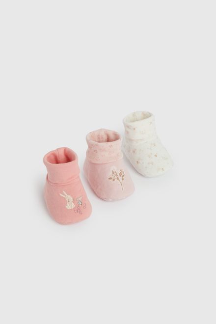 Mothercare / Пинетки, 3 пары для девочки