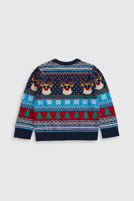Mothercare / Джемпер вязаный новогодний для мальчика