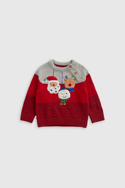 Mothercare / Джемпер вязаный новогодний для мальчика