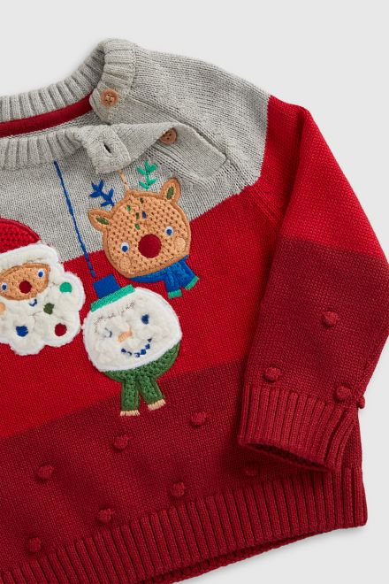 Mothercare / Джемпер вязаный новогодний для мальчика