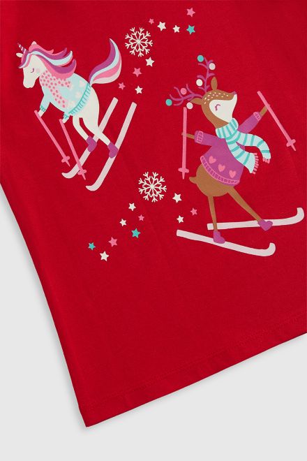 Mothercare / Лонгслив новогодний для девочки