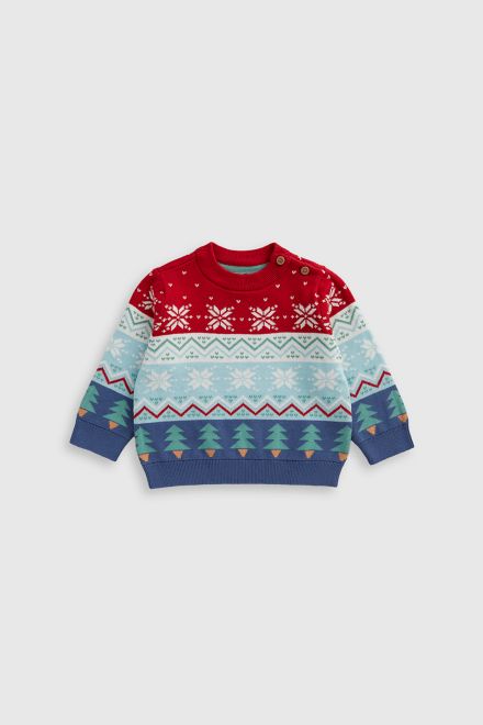 Mothercare / Джемпер вязаный новогодний для мальчика
