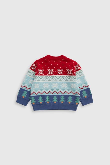Mothercare / Джемпер вязаный новогодний для мальчика