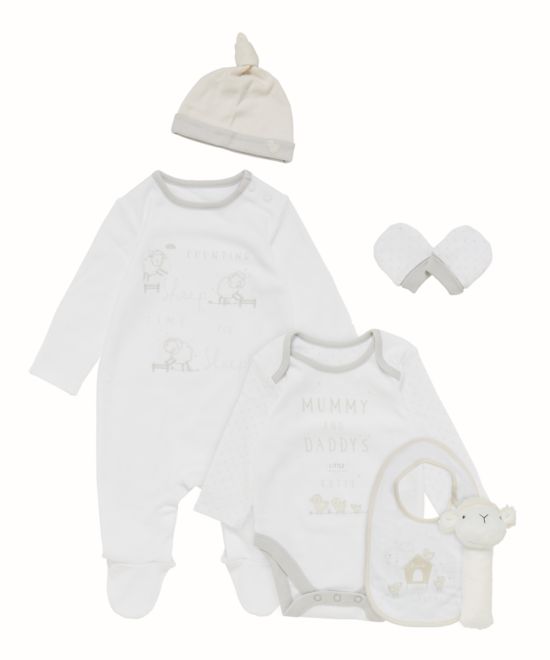 Mothercare / Набор подарочный 6 предм. дет. в корзине унисекс