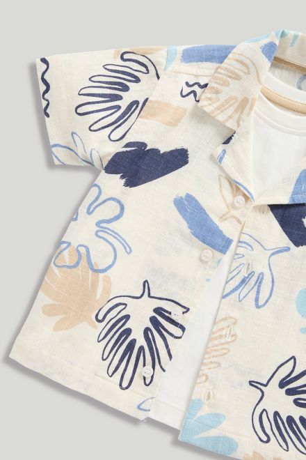 Mothercare / Комплект рубашка с коротким рукавом и футболка для мальчика