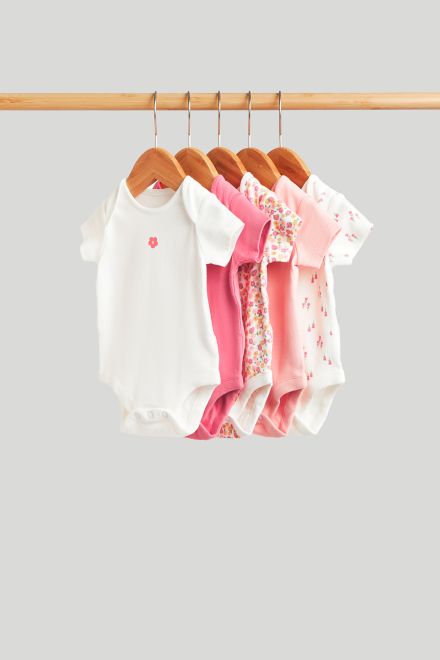 Mothercare / Боди с коротким рукавом, 5 шт. для девочки
