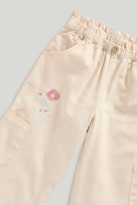 Mothercare / Брюки с вышивкой для девочки