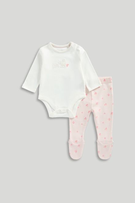 Mothercare / Комплект боди и ползунки для девочки