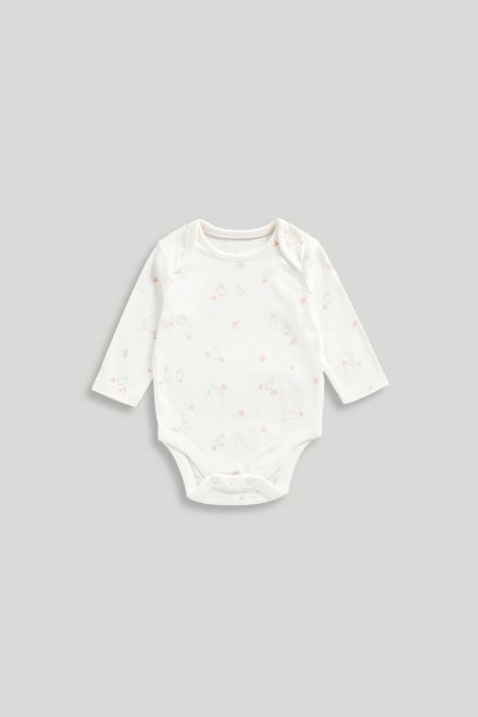Mothercare / Комплект слип, боди 2 шт., брюки, лонгслив, фартук нагрудный, варежки-царапки и шапка для девочки