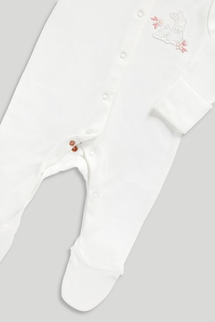 Mothercare / Комплект слип, боди 2 шт., брюки, лонгслив, фартук нагрудный, варежки-царапки и шапка для девочки