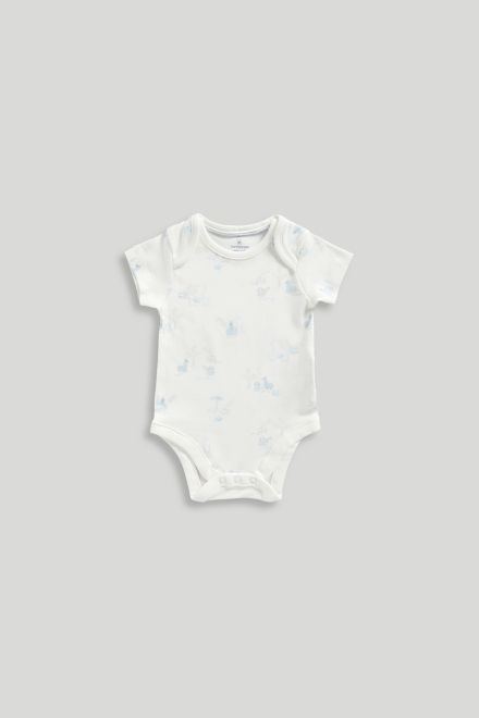 Mothercare / Комплект слип, боди 2 шт., брюки, лонгслив, фартук нагрудный, варежки-царапки и шапка для мальчика