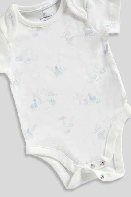 Mothercare / Комплект слип, боди 2 шт., брюки, лонгслив, фартук нагрудный, варежки-царапки и шапка для мальчика