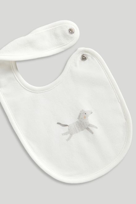 Mothercare / Комплект слип, боди 2 шт., брюки, лонгслив, фартук нагрудный, варежки-царапки и шапка для мальчика