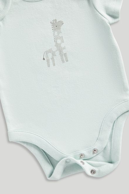 Mothercare / Комплект слип, боди 2 шт., брюки, лонгслив, фартук нагрудный, варежки-царапки и шапка для мальчика