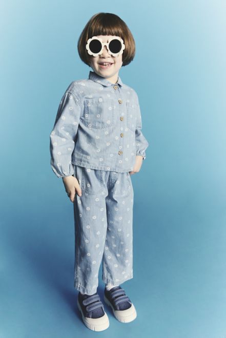 Mothercare / Комлект джинсовый блузка и брюки для девочки