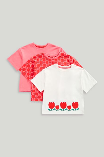 Mothercare / Футболка, 3 шт. для девочки
