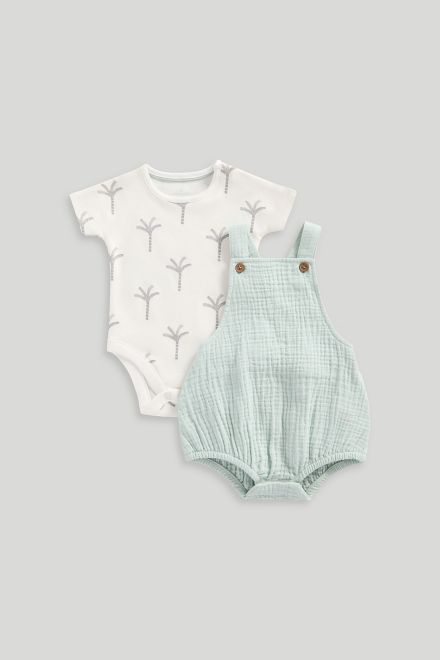 Mothercare / Комплект боди с коротким рукавом и полукомбинезон унисекс