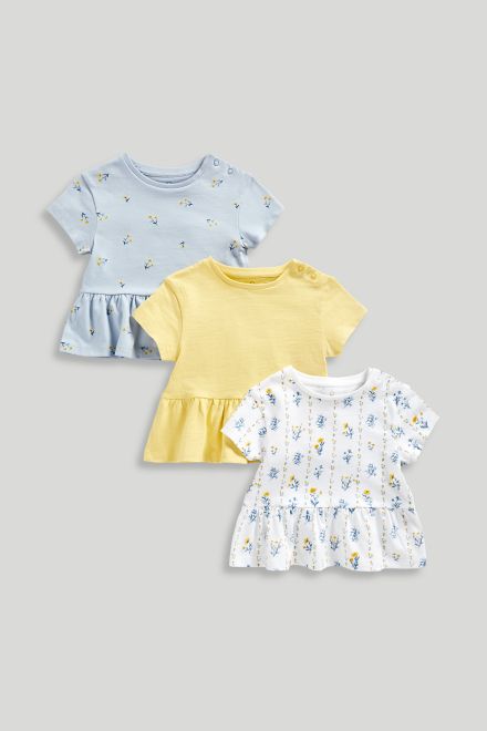 Mothercare / Футболка, 3 шт. для девочки