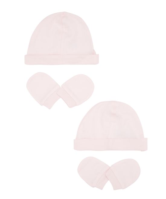 Mothercare / Комплект шапка, 2 шт. и варежки-царапки, 2 шт. для девочки